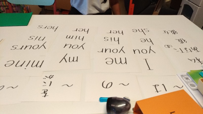 英語人称代名詞ならべ