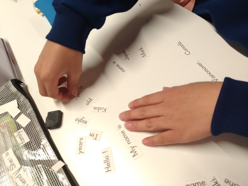 高松さぬキッズ英会話多肥上町教室英文づくり